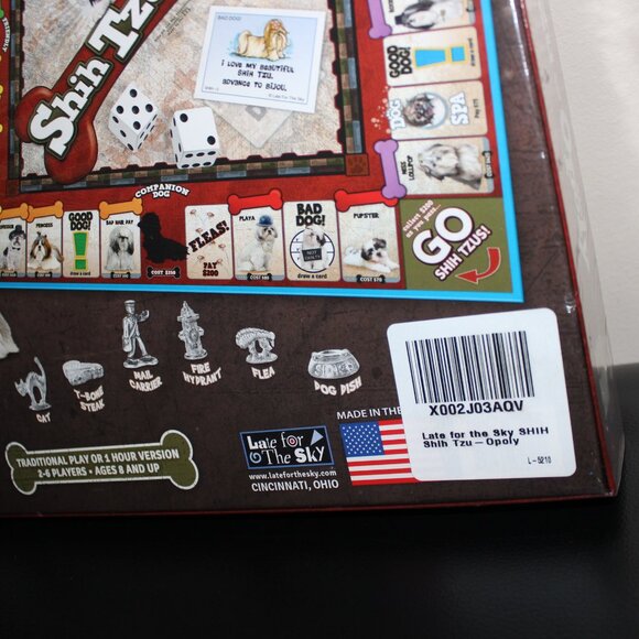 3/$55❤️new sealed🐾🐕Shih Tzu-Opoly🐕🐾Dog-Themed Family Board Game🐾🐕 - Picture 7 of 10